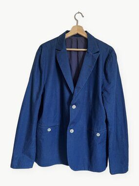 Nonnative Traveler Jacket Indigo Denim Blazer Size 3 Japan Made in Japan